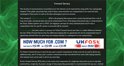 Desktop Screenshot of forwardsecrecy.com